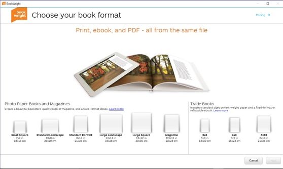 book format